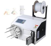 Automatic Bag Tying Machine with Adjustable Wire, Digital Display, and Stainless Steel Reel for Food, Crafts, Stationery, and Bakery Packaging