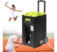 Automatic Ball Launcher Machine for Tennis Training, Remote Control, Adjustable Rod, 50 Ball Capacity, 2-8 Second Launch Interval for Beginners