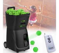 Automatic Ball Throwing Machine for Tennis Training, Portable & Remote Controlled with Adjustable Launch Angle, Ideal for Beginners and Solo Practice
