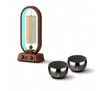 Automatic Bamboo Wind Chimes and Electronic Tibetan Singing Bowls Set