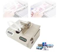 Automatic Banknote Binding Machine, Small Paper Strapping Bundling Tool for Bills, Currency Strapper for Office