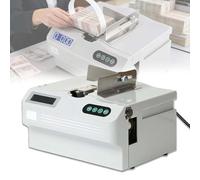 Automatic Banknote Binding Machine with Adjustable Strapping, Intelligent Money Packer with 3 Rolls Tape, Bundling Machine for Factories, Supermarkets