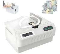 Automatic Banknote Bundling Machine, 45W Cash Fast Binding Machine with Adjustable Strapping Tape Length and Tension, Currency Strapping Tool with LCD Screen, for Bank, Finance, Cashier