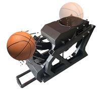 Automatic Basketball Shooting Machine with Shot Returner and Collecting Net, Ideal for 3-Point Practice and Training, Portable Design for Easy Setup