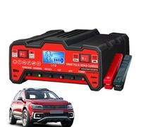 Automatic Battery Charger: 6V/12V Smart Charger, Portable Car Jump Starter | Multi-Stage Charging for Vehicles, Motorcycles & Bikes by Mont