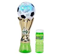 Automatic Battery Powered Bubble Machine - Outdoor Bubble Toy, Light Up Interactive Bubbles Blower Device | Fun Foam Stream Generator For Parks Beaches Backyard Amusement Kids Boys Girls Teens Play