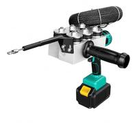 Automatic Battery Wire Pulling Machine with 2 Lithium Batteries | Up to 40 m/min Speed, Length Tracking, Preset Stop, Variable Speed for Cable and Pipe Installation