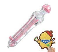 Automatic Bead Pen - 5.9 Inches Bead Craft Tool | DIY Jewelry Making Pen - ABS 2.6mm Press Dispenser with Large Storage Barrel Provides Precise Control for Kids and Adults in Home Craft Use