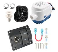 Automatic Bilge Pumps 750GPH 1100GPH Two Speed Marine Water with Auto Sensors for Boats Yachts and Kayaks Automatic Bilge for Boats