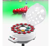 Automatic Billiard Ball Polisher Machine for Pool and Snooker Sets - Cleans 16 or 22 Balls Efficiently