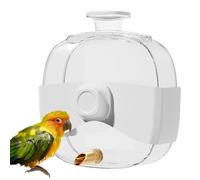 Automatic Bird Bath - Cage Drinking Bottle, Transparent Water Container, Easy Refillable Feeder | Drinking Accessories in Modern Design for Setup a Cage for Nymphs