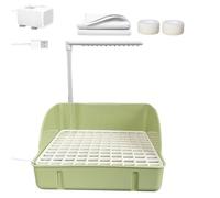 Automatic Bird Bath - Circulating Shower Fountain with Pump for Cage Use, Stress Relief Bathing with Continuous Water Flow Function, Parrot Container for Conures Parakeets Lovebirds Cockatiels Finches