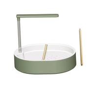 ＡＷＨＡＯ Automatic Bird Bath, Shower, And Indoor USB Bathing Accessory for Budgies, African Grey Parrots, And Conures. Toy, green