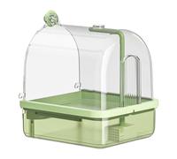 Automatic Bird Bathhouse Bathtub Parrots Shower Box With Multiple Tap Shower Multifunctional Bird Bathtub Hanging Bath With Metal Locking