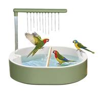 Automatic Bird Bathtub, 12.52 Inch Water Tank for House Birds, ABS Fontana Stagno Accessories Gabbia to Stimulate Natural Behavior During the Bathroom