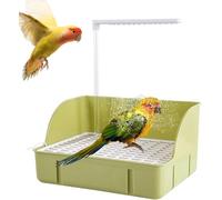 Automatic Bird Bathtub, Bird Bathhouse Bathtub, Parrot Shower with Automatic Water Circulation, Bird Bathtub for Budgies, Parakeets, Peonies and Medium Papag