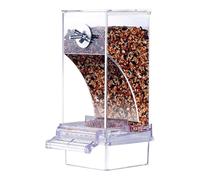 Automatic Bird Cage Feeder | Indoor Bird Cage Feeder | No Clutter Parrot Feeder Cage Accessories, Parakeet Food Container Food Feeder for Cockatiel Finch
