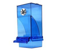 Automatic Bird Cage Feeder - No-Chaos Acrylic Food Station | Transparent Seed Dispenser For Parrots & Small Pets, High Capacity Feeder For Clean Bird Cage Maintenance Accessory