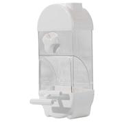 Automatic Bird Feeder - 10x7.5x24.5cm Clear Bird Feeder | Smart House Shaped Parakeet feedings Dispenser | Large Capacity Anti Spill foods Container Drinker Cage Accessories For Cockatiel