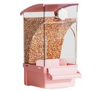 Automatic Bird Feeder - 18x8.5x11cm Smart Dispenser, ABS+PET Food Container, Auto Parrot Feeder with Easy Refill System | Bird Bowl for Finch Parakeet Cockatiel Conure Cockatoo Cage Supplies