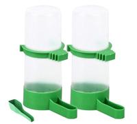 Automatic Bird Feeder - 2 Bird Water Dispenser with 1 Food Dispenser for Cage, Parrots, Parakeets, Inseparables, Cockatiels, Automatic Water and Bird Food