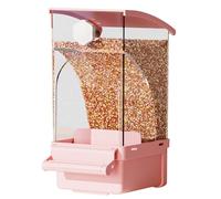 Automatic Bird Feeder, Attraction Food Dispenser Container Parrot Canary Finch Cockatoo, Pet Treat Feeder on Your Cage Mount Use, Aviary Accessory for Cockatiel Parakeet Home Decor, 18x8.5x11cm