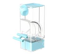 Automatic Bird Feeder - Clear Parakeet Feeding | Splash-Proof Lovebirds Feeder | 7.7 x 6.8 x 19 cm Acrylic 200 g With Chaff Separator Large Capacity for Macaw Conure Pet Parents Animal Lovers Trainers