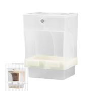 Automatic Bird Feeder - Double Grid Portable Clear Container Station,Automatic Parakeets Feeder - For Parakeets Cockatiels Budgies Pigeons The Backyard