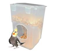 Automatic Bird Feeder for Cage - Feeding Station for Pet Feeders | No Chaos Bird Feeder Container - Seed for Canary Cockatoos, Parakeets, Parakeets, Budgies, Finches