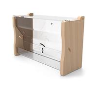 Automatic Bird Feeder for Cage Parakeet Food Dispenser No Mess Long for Feeding Multiple Chicks At the Same for T No Mess Automatic Feeder for Cage Food Dispenser Conure Parakeet Cockatiel