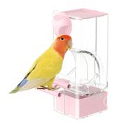 Automatic Bird Feeder for Cage, Transparent Budgies Feeding, Inseparable Food Container for Trainers, Macaw Wedge Tails, Aviaries, Living Room, Home Office, Animal Shelters