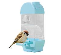 Automatic Bird Feeder - Parrot Automatic Feeder | Parrot Water Dispenser | Clear Bird Feeder Smart House Shaped Parakeet Feeder | Large Capacity Anti Spill Food Container Drinker Cage for Cockatiel