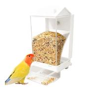 Automatic Bird Feeder - Secure Hook Accessories, Transparent Feeding Container, Parrot Food Cage, Hanging Spill-Resistant Feeders | Bird Feeder For Family, Friend, Hummingbird, Garden, Lawn, Yard,