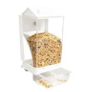 Automatic Bird Feeder, Secure Hook Removable Spill Proof Container, Ideal Outdoor Accessories for Hummingbirds, Gardens, Lawns, Yards, Homes, Family, Friends, and Bird Enthusiasts