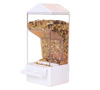 Automatic Bird Feeder Set, Smart Food Dispenser System, Dispenser With Container Design, Anti Spill Feeder Unit, Cage Feeding Accessory Use, Backyard Bird Use Parakeet Cockatiel Finch Squirrel