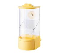Automatic Bird Feeder, Smart Food Dispenser, Husk Separation Parrot Feeder with Perch, Feeding Solution, Garden, Patio Bird Station for Cages, Outdoors 19x8cm