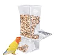 Automatic Bird Feeder | Transparent Acrylic Bird Cage Accessories,Splash-Proof Automatic Parrot Feeder for Cockatiel, Finch