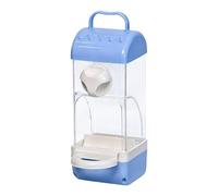 Automatic Bird Feeder | Transparent Cockatiel Seed Tray, Indoor Parakeet Feeder, for Macaw Conure Parents Pet Lovers Trainers Shelters Living Room May
