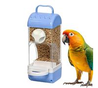 Automatic Bird Feeder, Transparent Cockatiel Tray - Indoor Feeder Suitable for Parakeets - for Ara, Conure, Masters, Trainers, Shelters, Aviaries, Living Room and