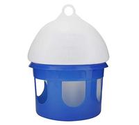 Automatic Bird Feeder & Waterer | 6.5L Large Capacity with 360° Rotating Perch | Avoid Impurity & Overheating for Birds/Pigeons/Doves | Simple - Maintain Design (4L)