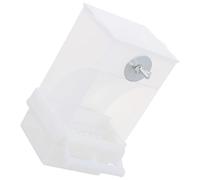 Automatic Bird Food Feeder Box for Parakeets Splash Proof Acrylic | Large Capacity, White Finish, outside Cage Hanging Use, Easy Setup for Bird Lovers and Beginners