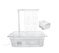Automatic Bird Shower - Bath Circulating Water, Adjustable Pressure Lovebird Bathtub Set with Pump | for African Grey Parakeet Cockatiel Practical Grey Parrot Has Healthy, Happy Under