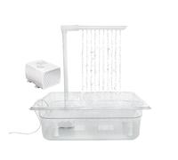 Automatic Bird Shower, Bird Automatic Bath Shower, Parrot Bath, Circulating Water - Electric Cockatiel Shower Tray for African Grey Parakeets, Lovebird Bathtub with Adjustable What