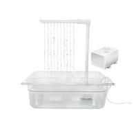 Automatic Bird Shower - Electric Bird Bath for Parrots - Adjustable Lovebird Bathtub with Pump for African Grey Paroquet; Suitable for all parrots including Poccotiel, Macaw and Grey Parrot, this