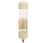 Automatic Bird Water Dispenser for Parakeet and Pigeon, White | Plastic Reusable Bottle, Large Capacity Portable Design, Bird Cage Feeder, Drinking Supply for Home Aviary
