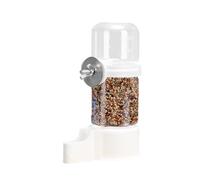 Automatic Bird Water Dispenser, Large Capacity Parrot Waterer, Automatic Parakeet Feeder, Hangable Drinker and Food Container, Cage Accessories for Birds, 5.28x2.17x1.18 inches