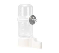 Automatic Bird Water Dispenser - PVC Hanging Style Drinking Trough 140ml Capacity, Compact Vertical Drink Container, Secure Mounting Structure | Parakeet Cages, Small Bird Habitats, Indoor Feeder