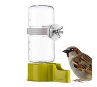 Automatic bird water dispenser that your feathered friends can drink without any problems while leaking | Green water dispenser for small and medium birds, hanging bird feeder for