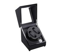 Automatic Black Color Watch Winder To 2 Watches Mute Engine And Speed ??Regulation