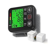 Automatic Blood Pressure Monitor Wrist Dual User Voice 2x99 Memory